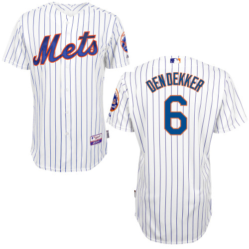 MLB New York Mets #6 Dendekker Cool Base Customized Jersey