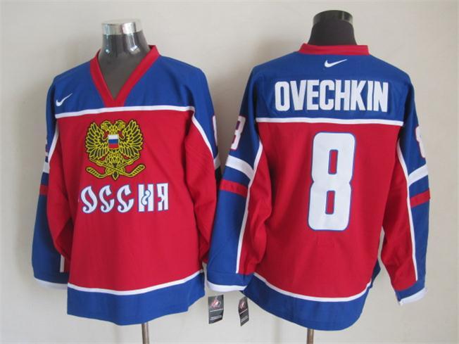 NHL Washington Capitals #8 Ovechkin Red New Jersey