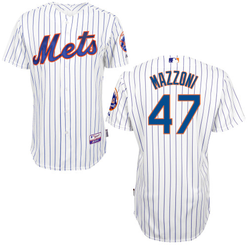 MLB New York Mets #47 Mazzoni Cool Base Customized Jersey
