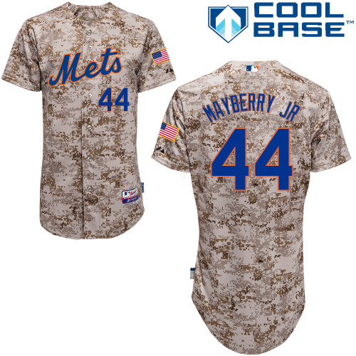 MLB New York Mets #44 Mayberry JR Cool Base Customized Camo Jersey