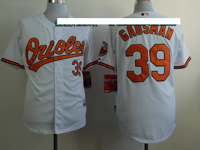 MLB Baltimore Orioles #39 Gausman White Jersey