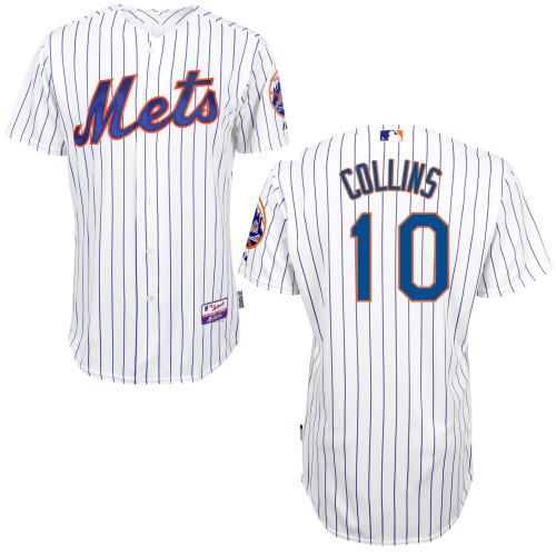 MLB New York Mets #10 Collins Cool Base Customized Jersey