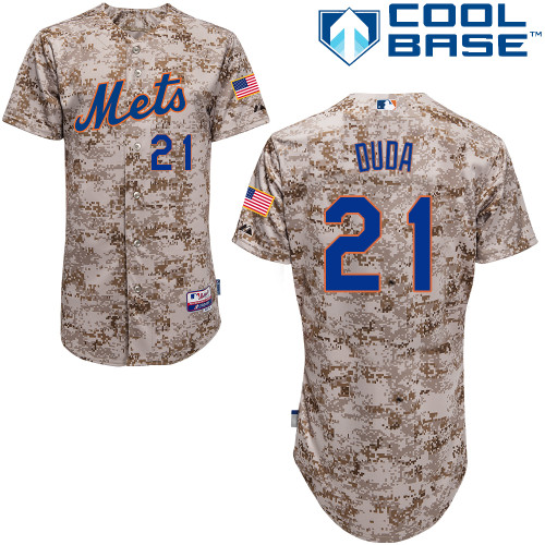 MLB New York Mets #20 Duda Cool Base Customized Camo Jersey