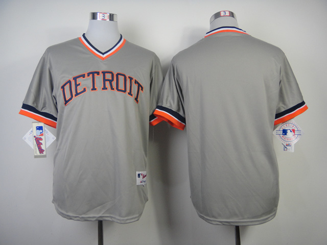 MLB Detroit Tigers Blank Grey Throwback 1984 Jersey