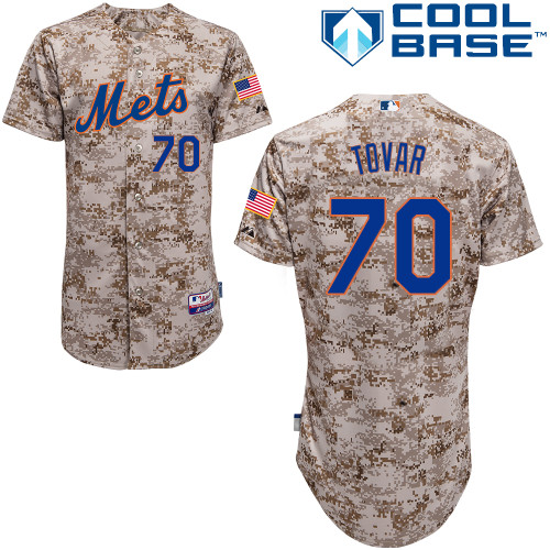 MLB New York Mets #70 Tovar Cool Base Customized Camo Jersey