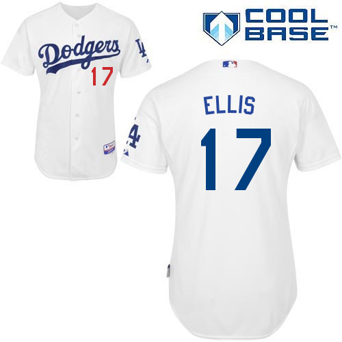 MLB Los Angeles Dodgers #17 Ellis White Customized Jersey