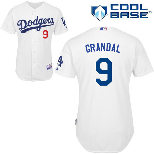 MLB Los Angeles Dodgers #9 Grandal White Customized Jersey