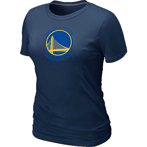 NBA Golden State Warriors Big & Tall Primary Logo D.Blue Womens T-Shirt 