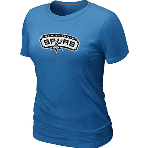 NBA San Antonio Spurs Big & Tall Primary Logo L.blue Womens T-Shirt 