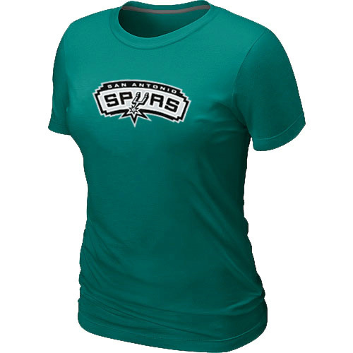 NBA San Antonio Spurs Big & Tall Primary Logo L.Green Womens T-Shirt 