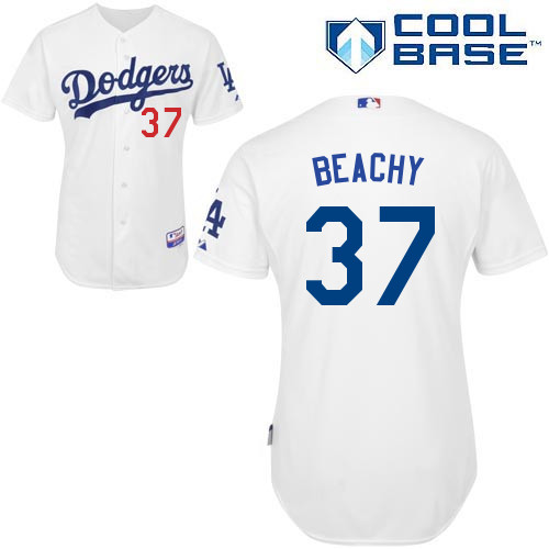 MLB Los Angeles Dodgers #37 Beachy White Customized Jersey