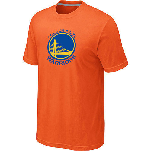 NBA Golden State Warriors Big & Tall Primary Logo Orange T-Shirt