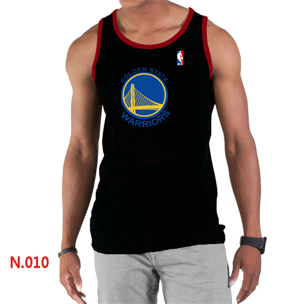 NBA Golden State Warriors Big & Tall Primary Logo men Black Tank Top