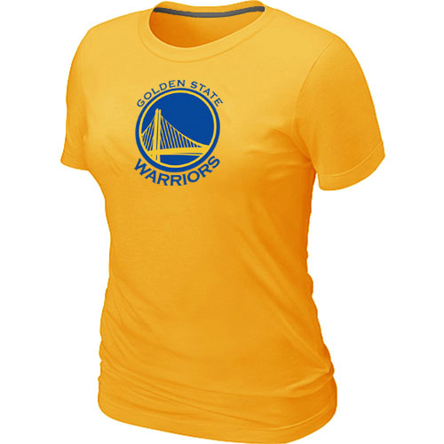 NBA Golden State Warriors Big & Tall Primary Logo Yellow Womens T-Shirt 
