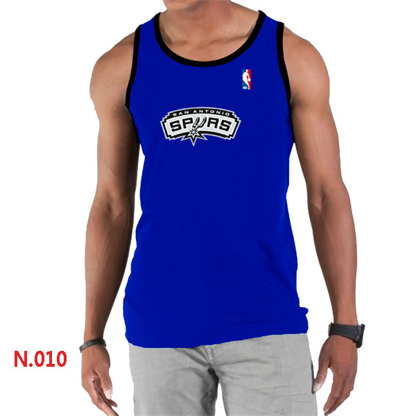 NBA San Antonio Spurs Big & Tall Primary Logo men Blue Tank Top 