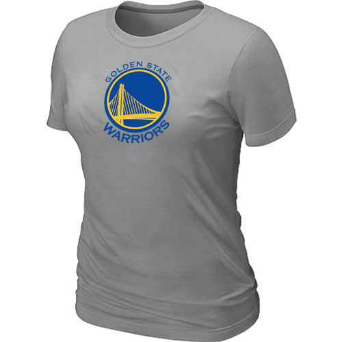 NBA Golden State Warriors Big & Tall Primary Logo L.Grey Womens T-Shirt 