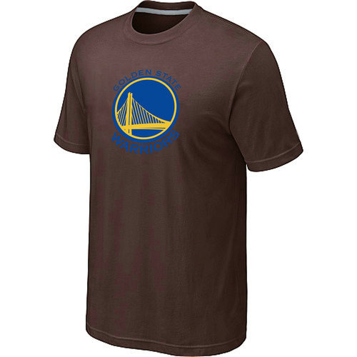 NBA Golden State Warriors Big & Tall Primary Logo Brown T-Shirt 
