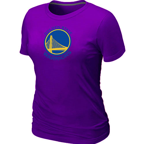 NBA Golden State Warriors Big & Tall Primary Logo Purple Womens T-Shirt 