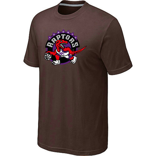 NBA Toronto Raptors Big & Tall Primary Logo Brown T-Shirt