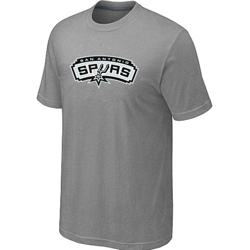 San Antonio Spurs Big & Tall Primary Logo L.Grey T-Shirt 