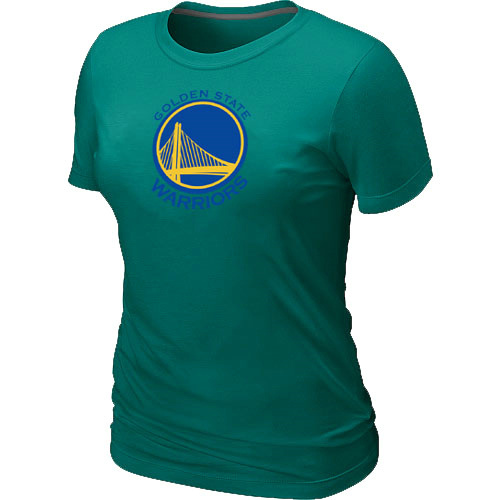 NBA Golden State Warriors Big & Tall Primary Logo L.Green Womens T-Shirt 