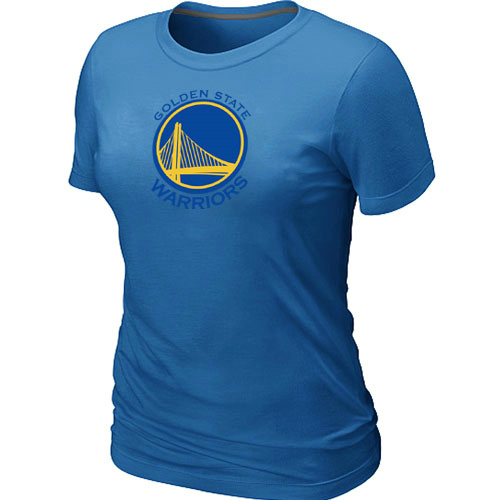 NBA Golden State Warriors Big & Tall Primary Logo L.blue Womens T-Shirt 