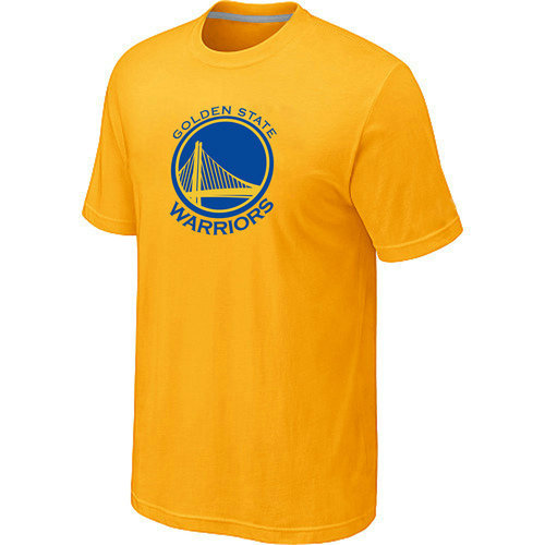 NBA Golden State Warriors Big & Tall Primary Logo Yellow T-Shirt