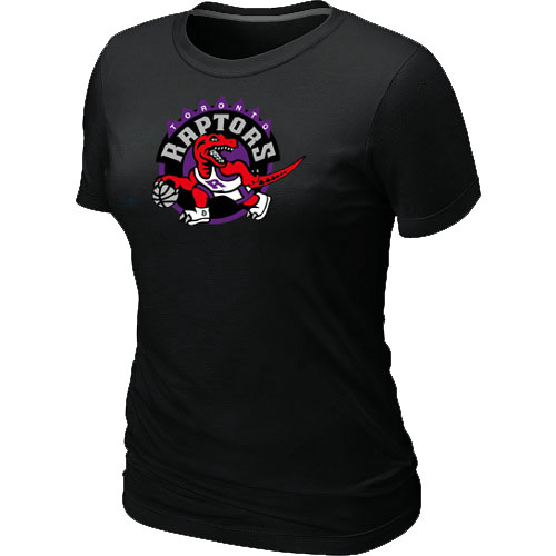 NBA Toronto Raptors Big & Tall Primary Logo Black Womens T-Shirt 