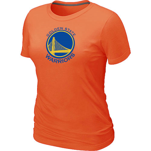 NBA Golden State Warriors Big & Tall Primary Logo Orange Womens T-Shirt 