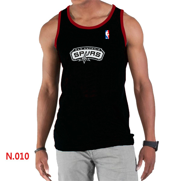NBA San Antonio Spurs Big & Tall Primary Logo men Black Tank Top 