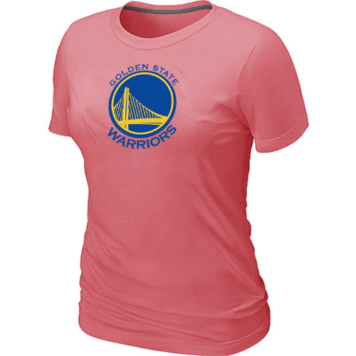 NBA Golden State Warriors Big & Tall Primary Logo Pink Womens T-Shirt 