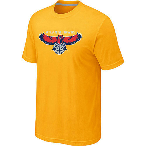 NBA Atlanta Hawks Big & Tall Primary Logo Yellow T-Shirt