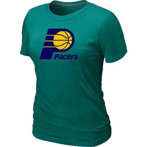 NBA Indiana Pacers Big & Tall Primary Logo L.Green Womens T-Shirt 