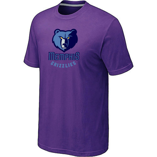 NBA Memphis Grizzlies Big & Tall Primary Logo Purple T-Shirt