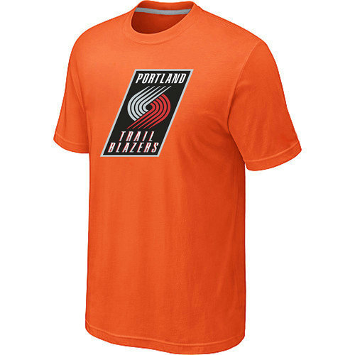 NBA Portland Trail Blazers Big & Tall Primary Logo Orange T-Shirt