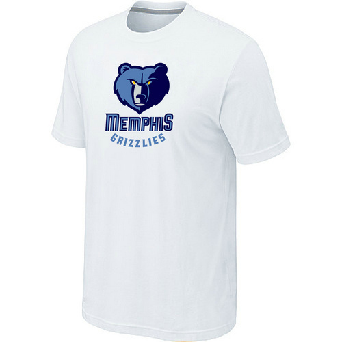 NBA Memphis Grizzlies Big & Tall Primary Logo White T-Shirt