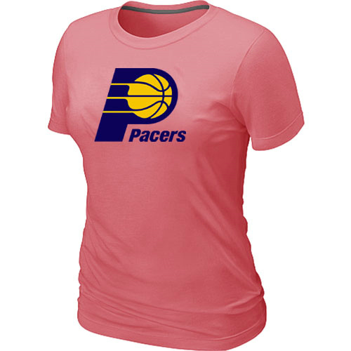 NBA Indiana Pacers Big & Tall Primary Logo Pink Womens T-Shirt 