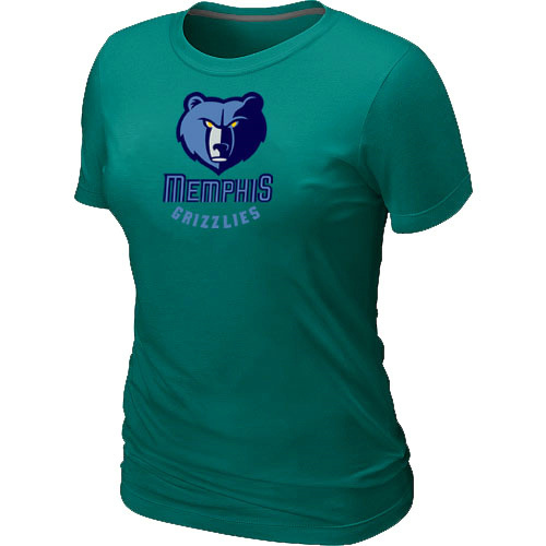 NBA Memphis Grizzlies Big & Tall Primary Logo L.Green Womens T-Shirt 