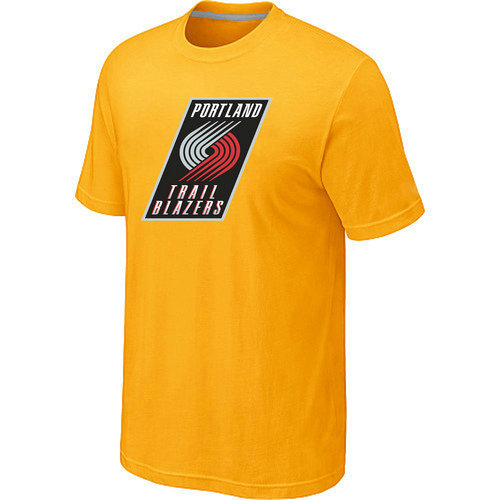 NBA Portland Trail Blazers Big & Tall Primary Logo Yellow T-Shirt