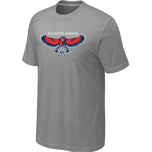 NBA Atlanta Hawks Big & Tall Primary Logo L.Grey T-Shirt