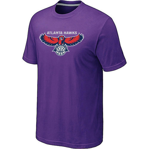 NBA Atlanta Hawks Big & Tall Primary Logo Purple T-Shirt