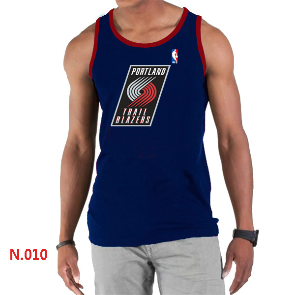 NBA Portland Trail Blazers Big & Tall Primary Logo men D.Blue Tank Top