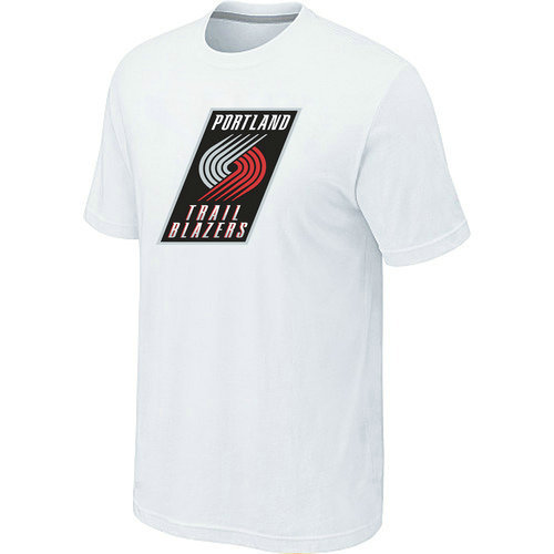 NBA Portland Trail Blazers Big & Tall Primary Logo White T-Shirt