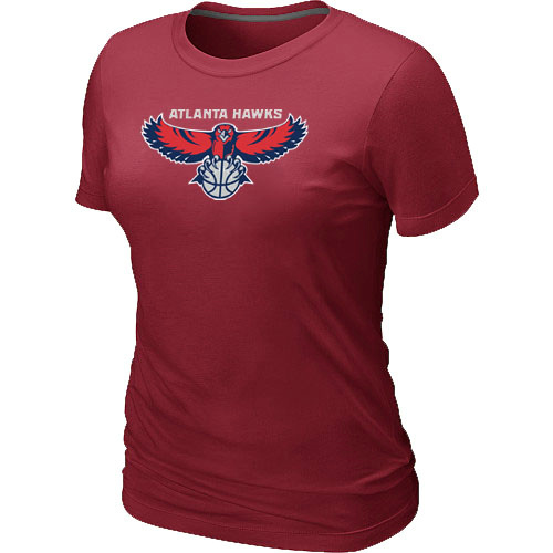 NBA Atlanta Hawks Big & Tall Primary Logo Red Womens T-Shirt 