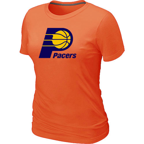 NBA Indiana Pacers Big & Tall Primary Logo Orange Womens T-Shirt 