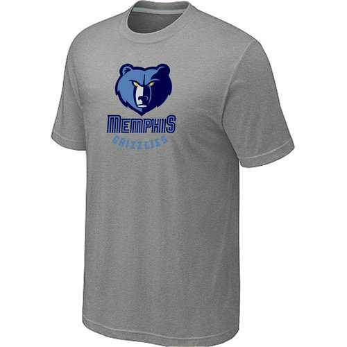 NBA Memphis Grizzlies Big & Tall Primary Logo L.Grey T-Shirt