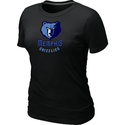 NBA Memphis Grizzlies Big & Tall Primary Logo Black Womens T-Shirt 