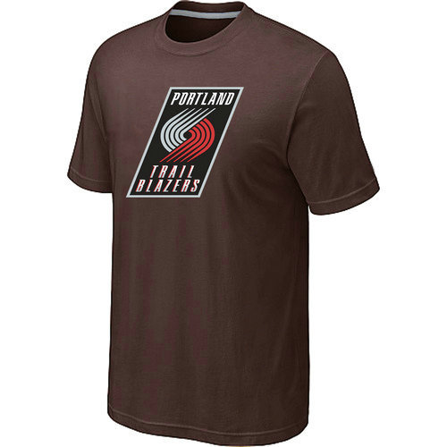 NBA Portland Trail Blazers Big & Tall Primary Logo Brown T-Shirt