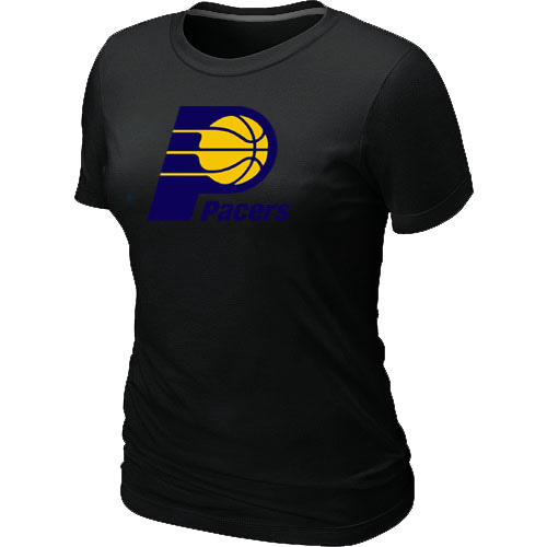 NBA Indiana Pacers Big & Tall Primary Logo Black Womens T-Shirt 