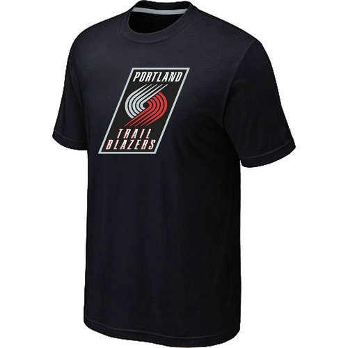 NBA Portland Trail Blazers Big & Tall Primary Logo Black T-Shirt
